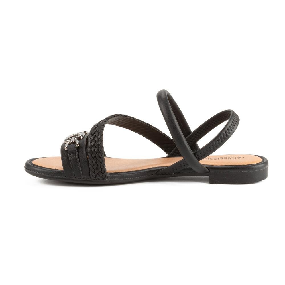 Sandália Mississipi Rasteira Feminina MB393 Preto 3