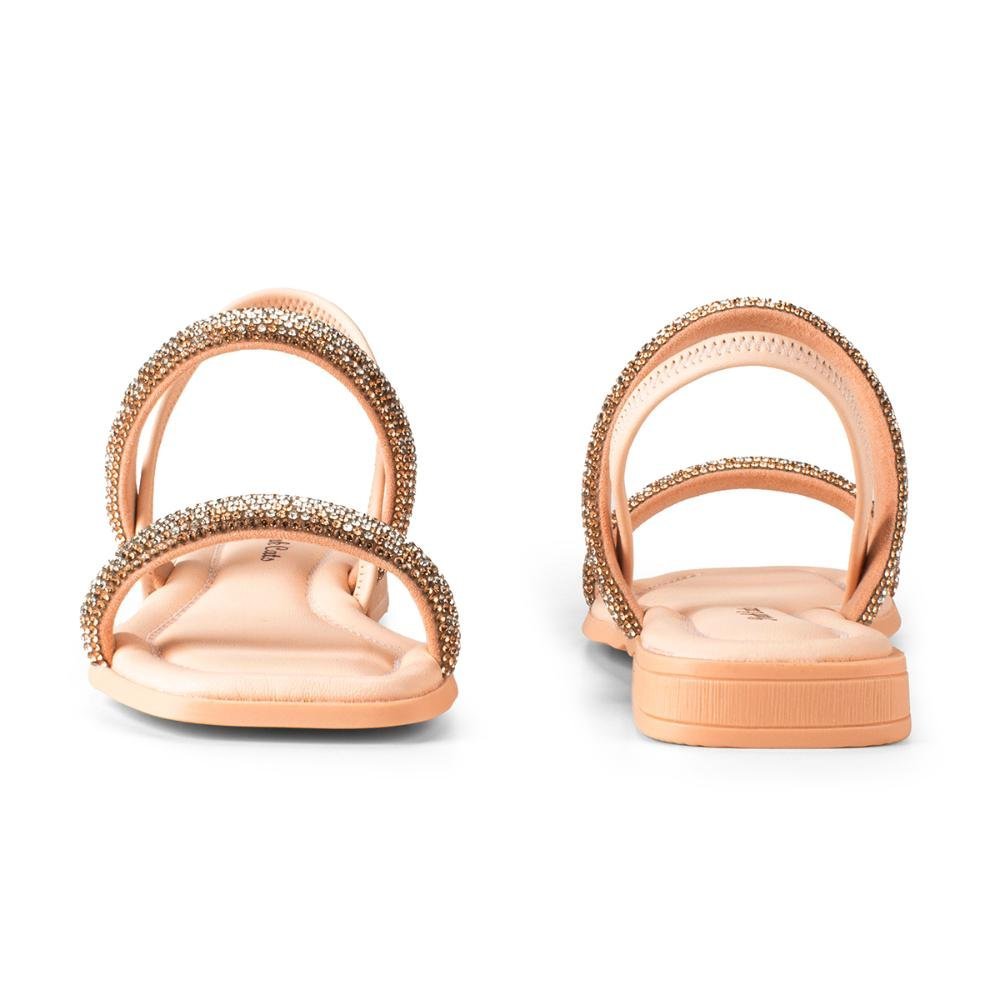 Sandália Pink Cat Infatil de Salto Baixo V4662 Bege 4