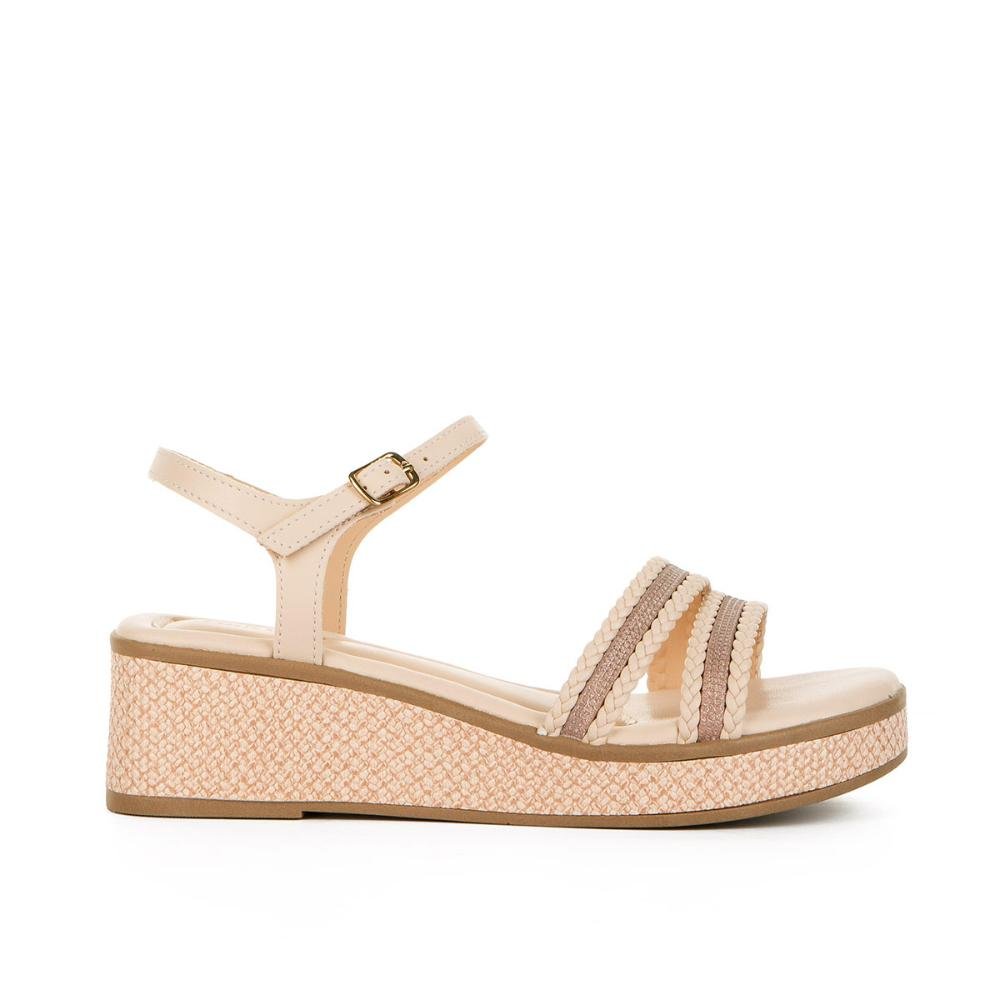 Sandália Pink Cats Infantil Anabela V4701 Rosa 1