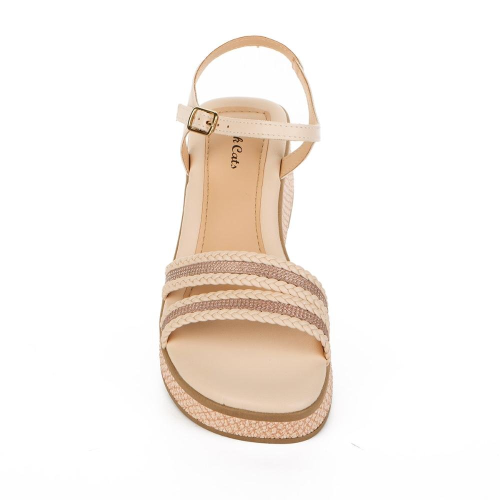 Sandália Pink Cats Infantil Anabela V4701 Rosa 6