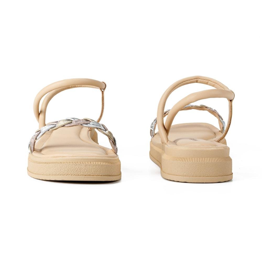 Sandália Pink Cats Infantil Flatform V4422 Bege 3