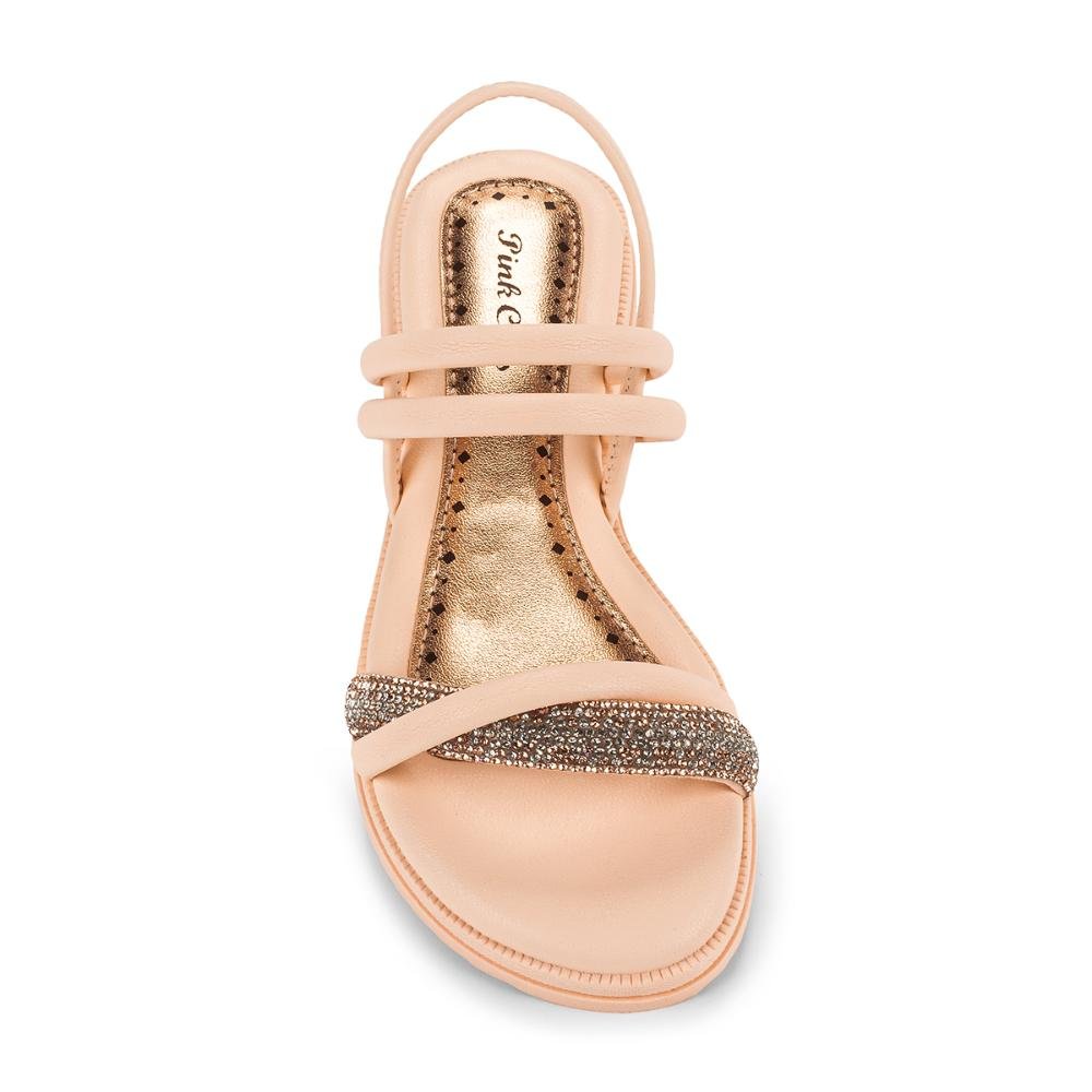 Sandália Pink Cats Infantil Flatform V4611 Laranja 5