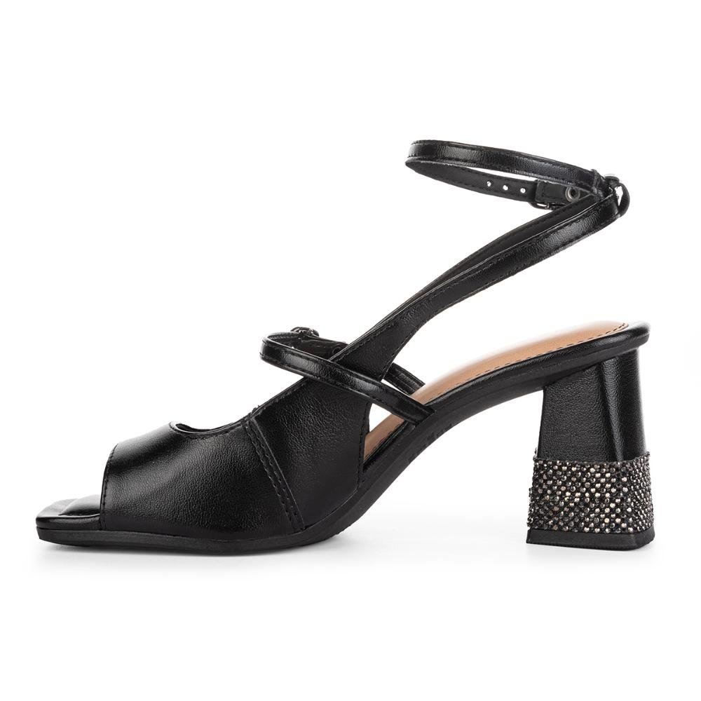 Sandália Tanara de Salto Bloco T8721 Preto 3