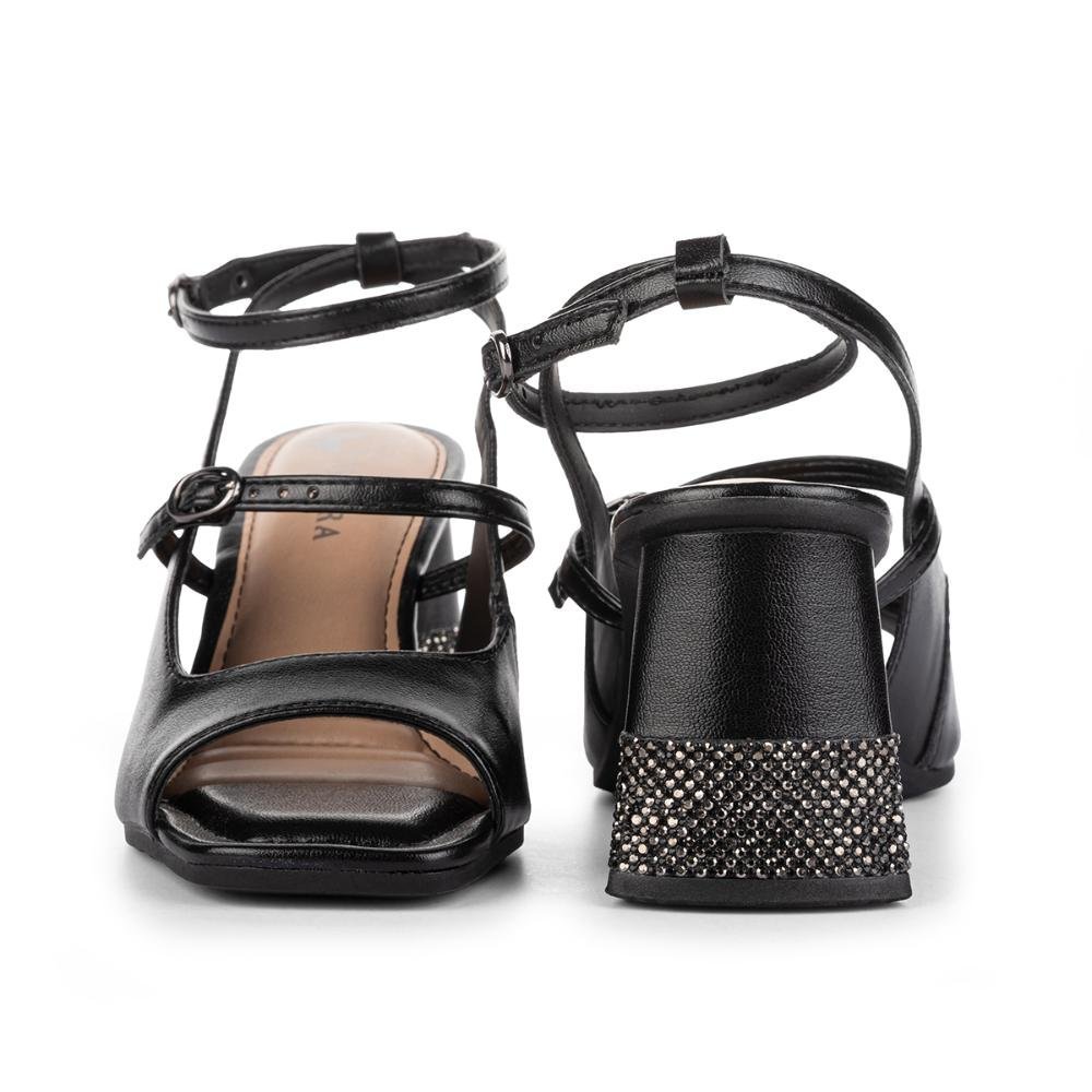 Sandália Tanara de Salto Bloco T8721 Preto 4