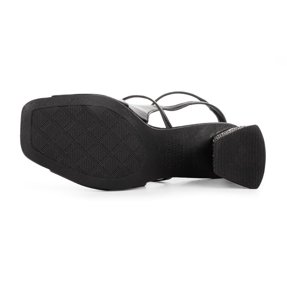 Sandália Tanara de Salto Bloco T8721 Preto 5