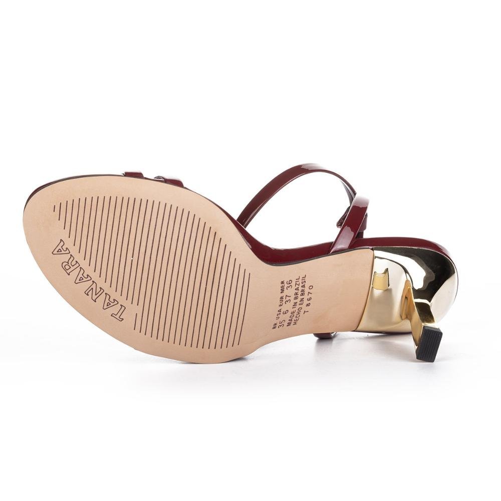 Sandália Tanara de Salto Alto T8672 Vermelho 5