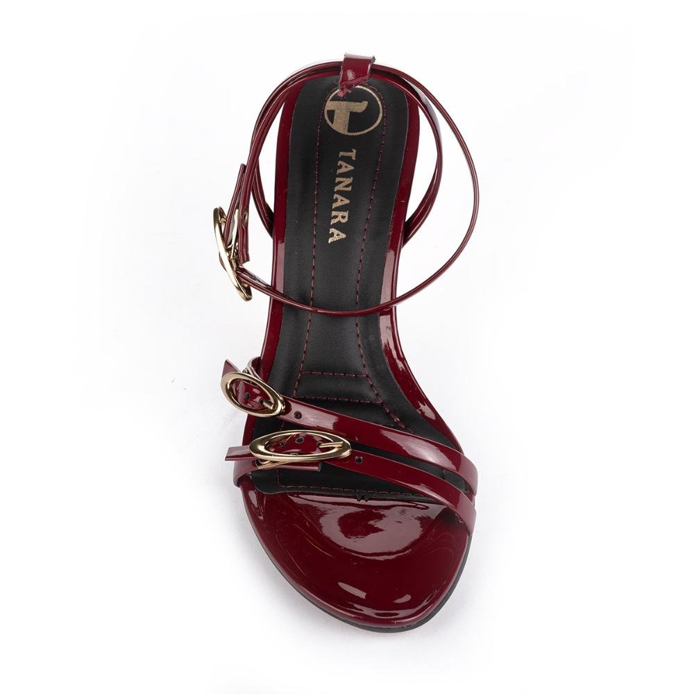Sandália Tanara de Salto Alto T8672 Vermelho 6