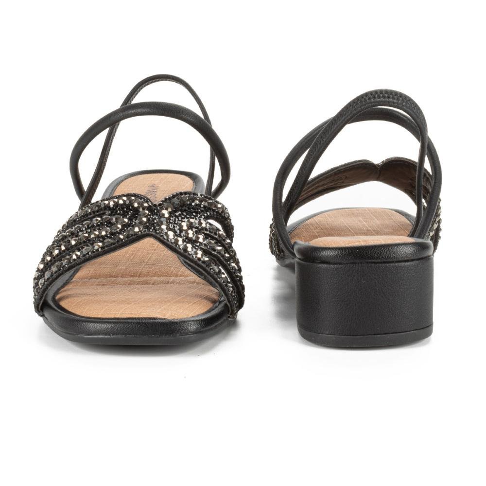Sandália Mississipi de Salto Bloco Feminina MB992 Preto 3
