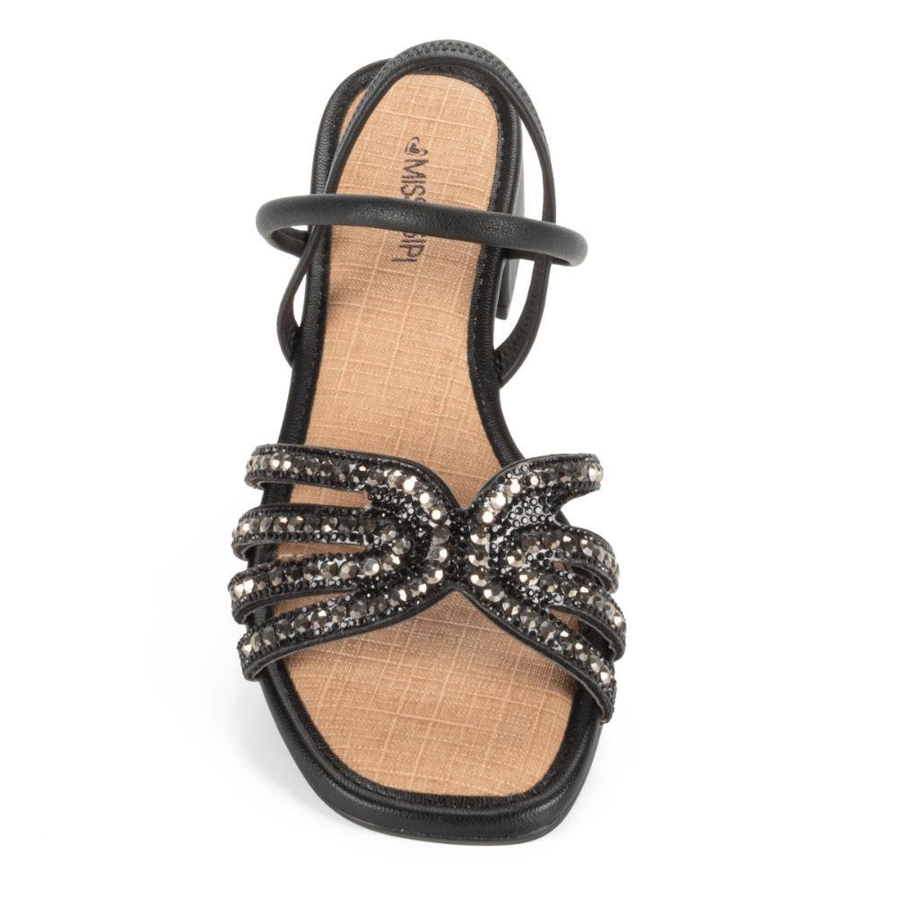 Sandália Mississipi de Salto Bloco Feminina MB992 Preto 5