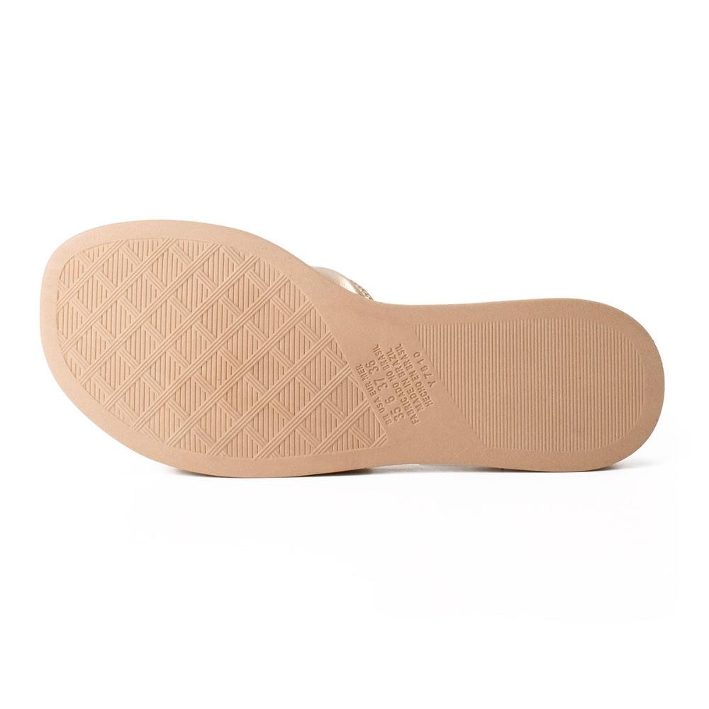 Slide Dakota Flatform Metalizado Feminino Y7611 Ouro 4