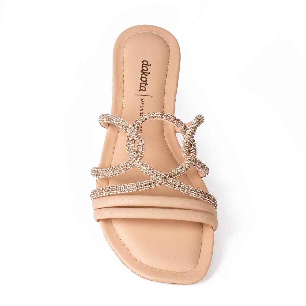 Slide Dakota Com Brilhos Y7922 Bege 5