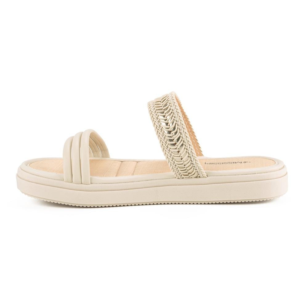 Slide Mississipi Flatform Feminino MB711 Off White 3