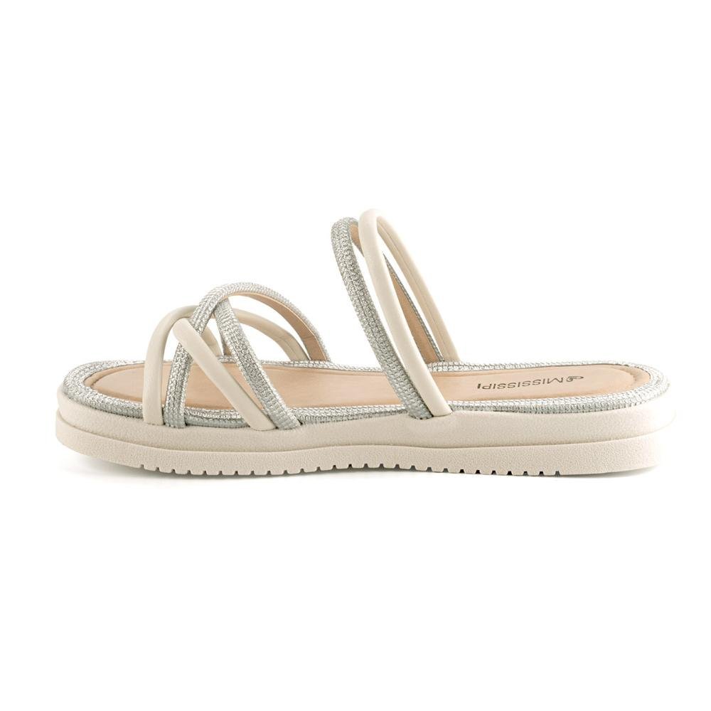 Slide Mississipi Flatform Feminino MB221 Off White 3