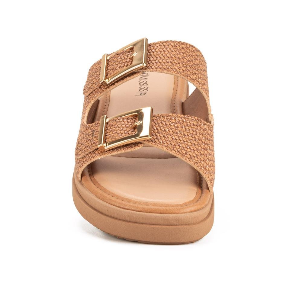Slide Mississipi Flatform Feminino MB521 Caramelo 5