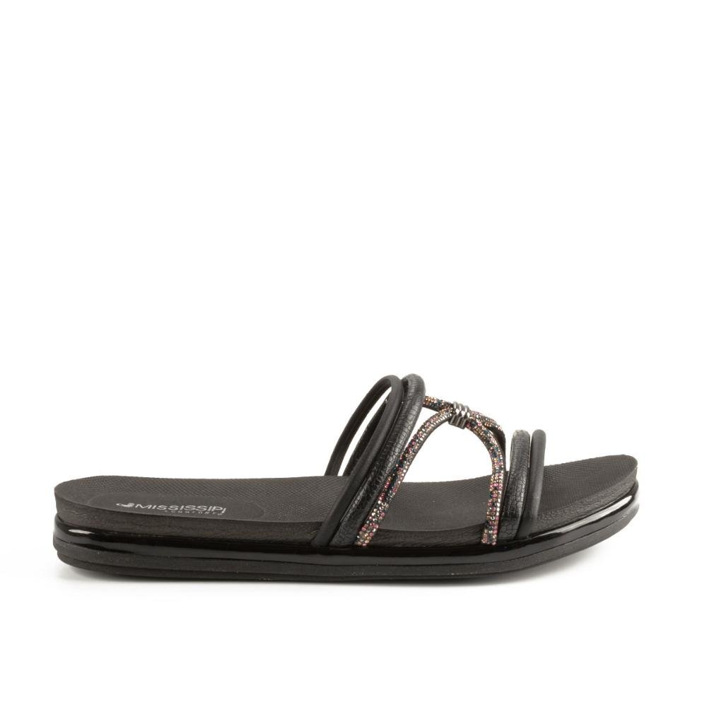Slide Mississipi Flatform Feminino MB761 Preto 1