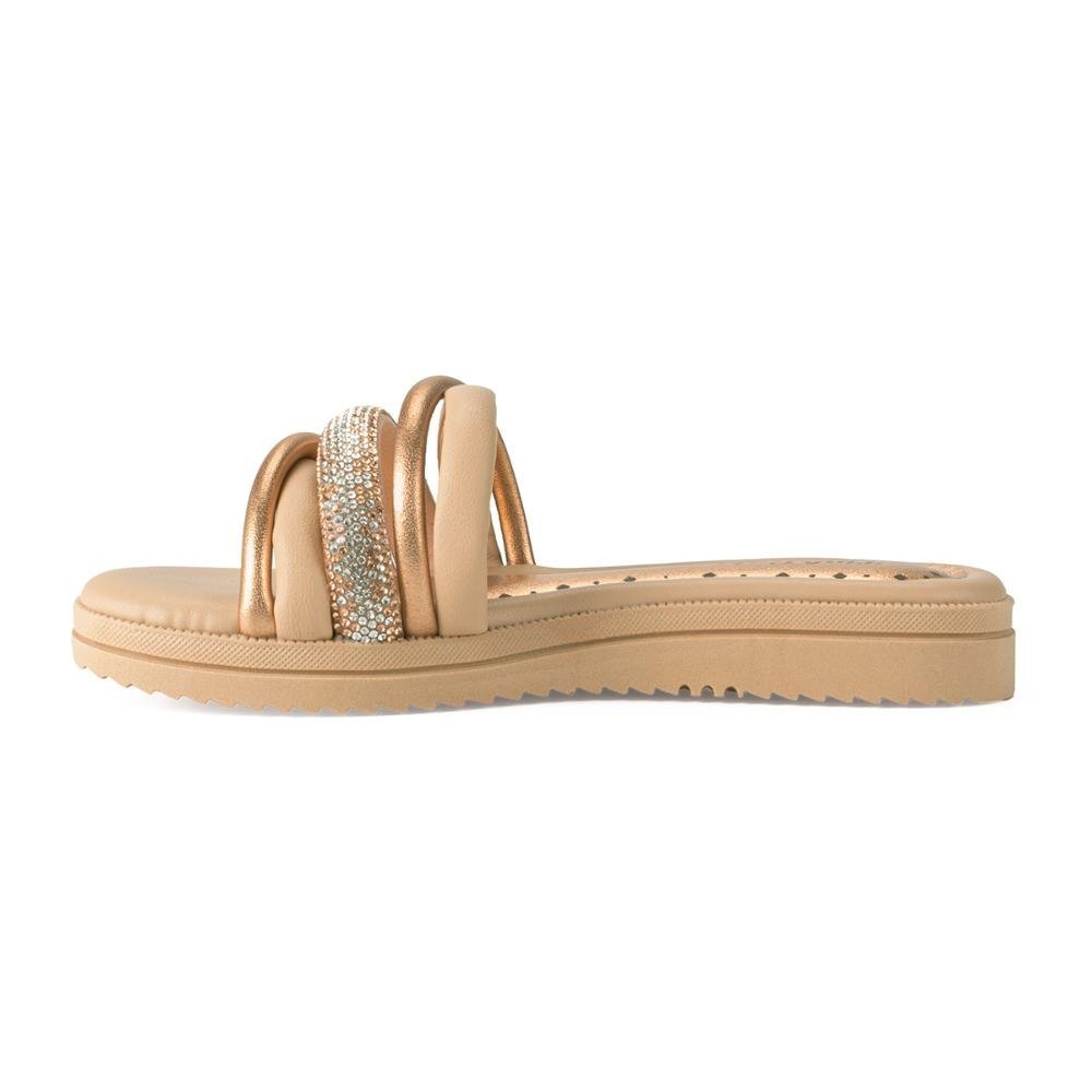 Slide Pink Cats Infantil Flatform V4614 Bege 2