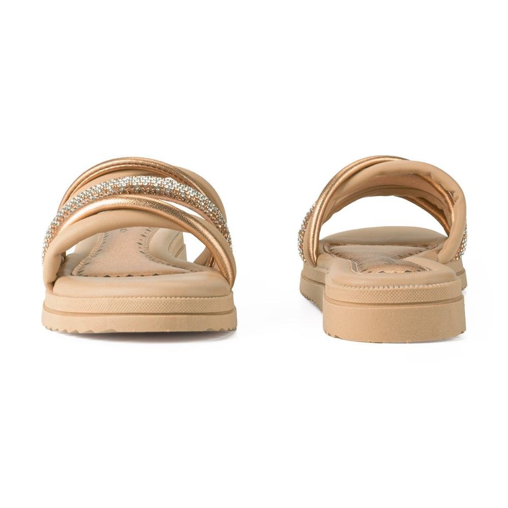 Slide Pink Cats Infantil Flatform V4614 Bege 3