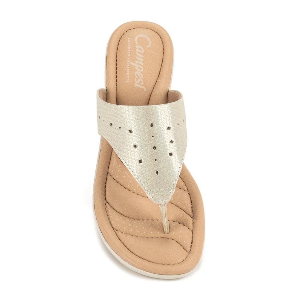 Tamanco Campesí Anabela Feminino CP462 Off White 6