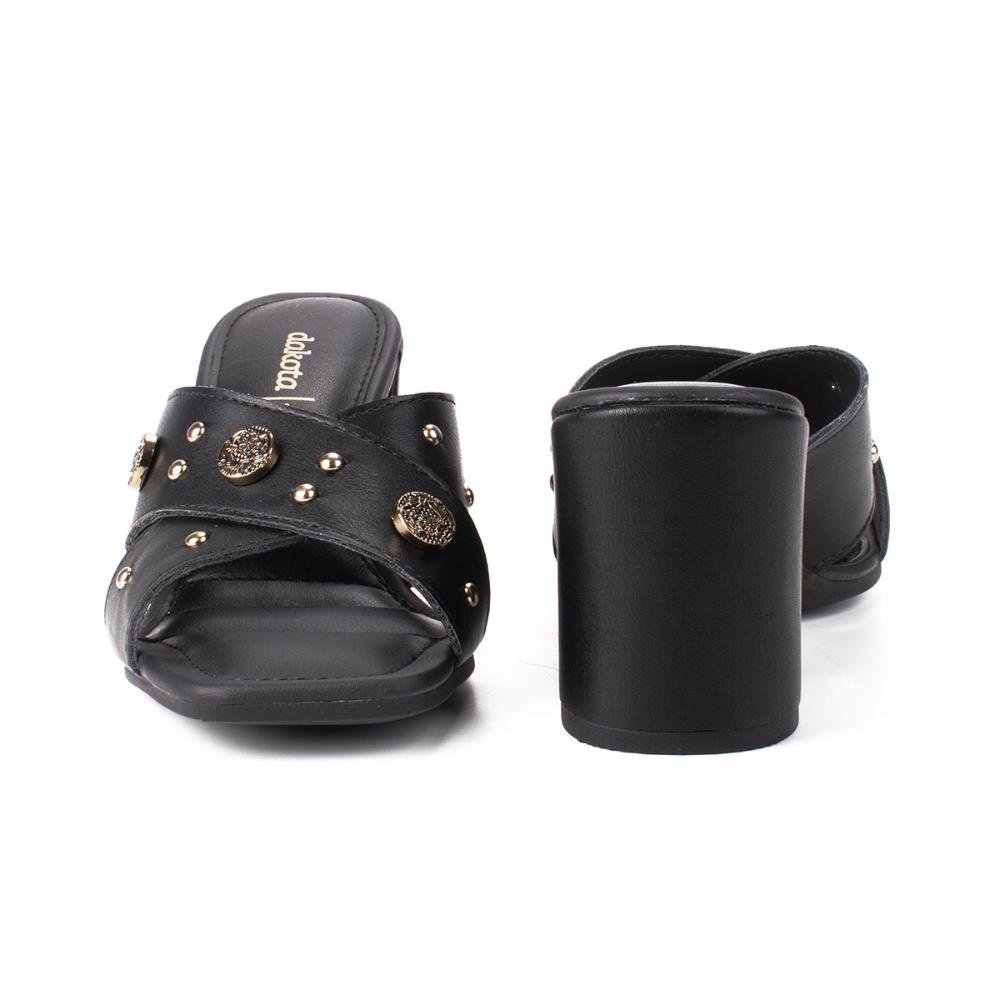 Tamanco Dakota de Salto Bloco Y8281 Preto 5