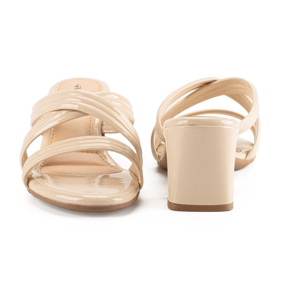 Tamanco Mississipi de Salto Bloco MC141 Bege 4