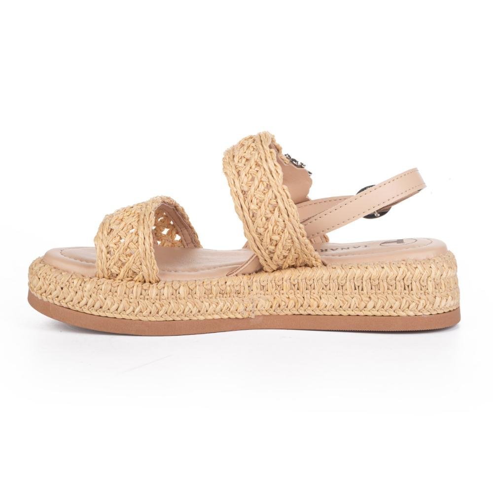 Sandália Tanara Flatform Feminina T8742 Bege 3