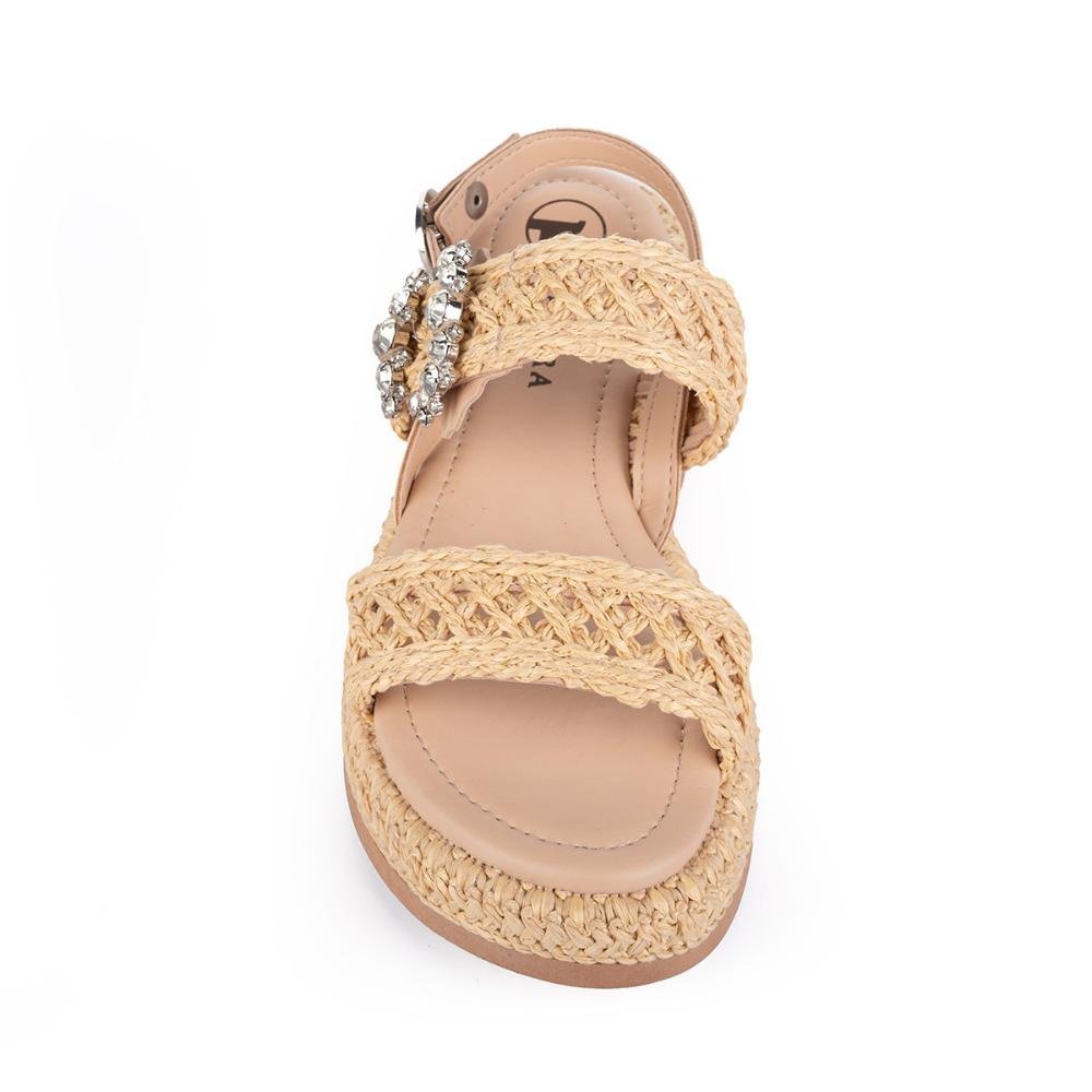 Sandália Tanara Flatform Feminina T8742 Bege 6