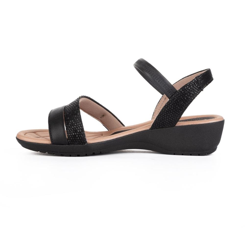 Sandália Campesí Anabela Feminina CP151 Preto 3