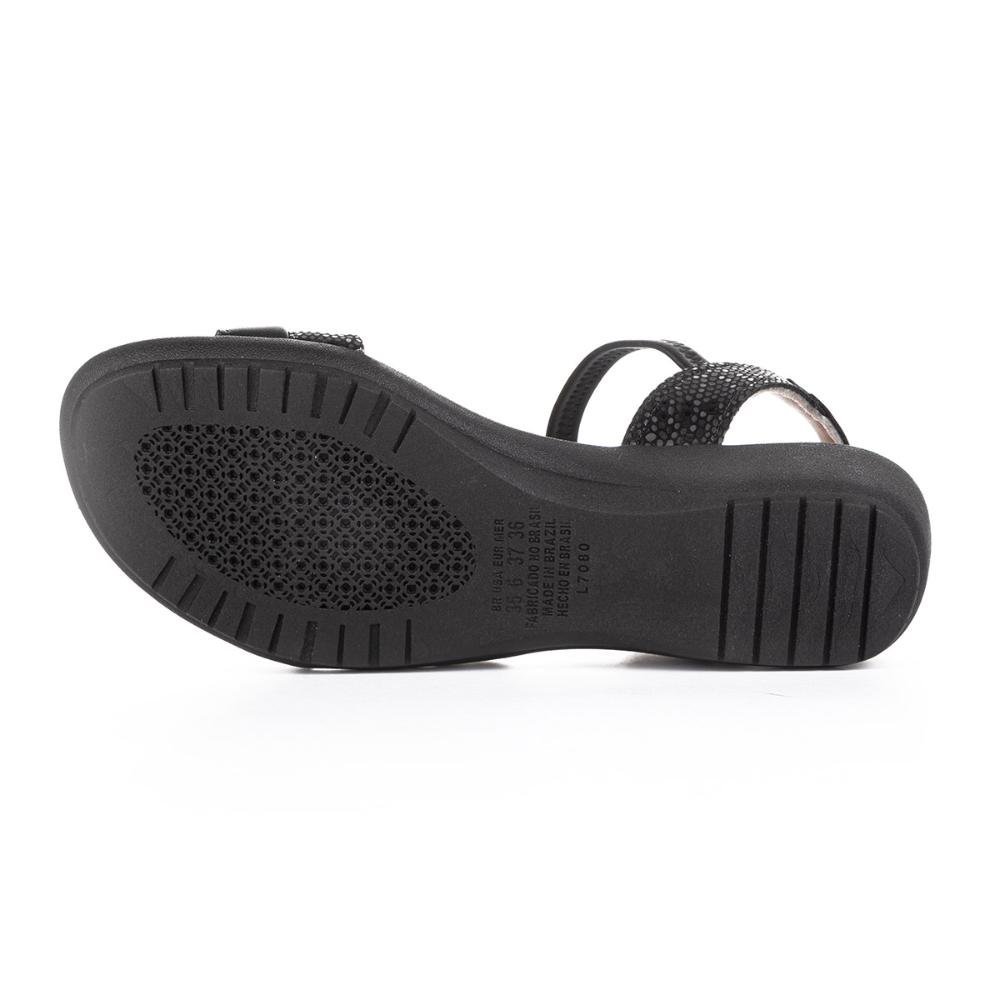 Sandália Campesí Anabela Feminina CP151 Preto 5
