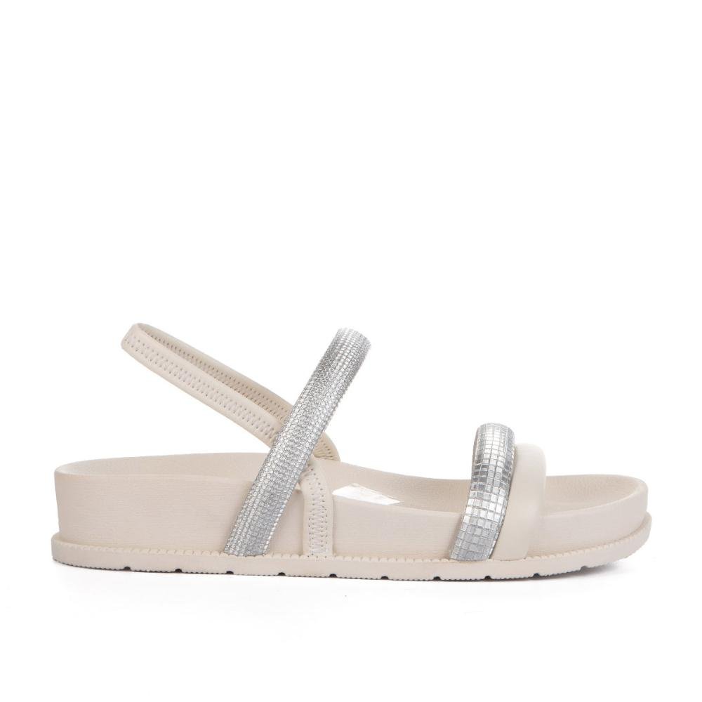 Sandália Mississipi Flatform MB312 Bege 1