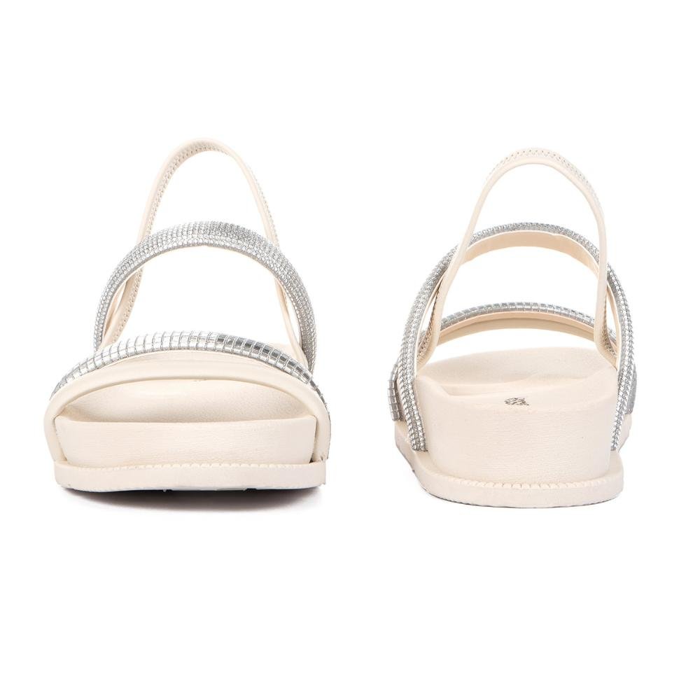Sandália Mississipi Flatform MB312 Bege 3
