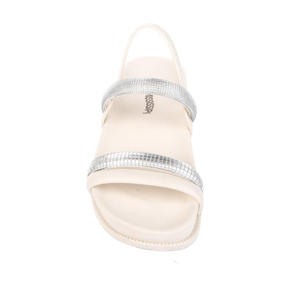 Sandália Mississipi Flatform MB312 Bege 5