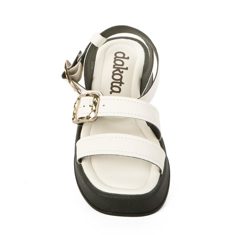 Sandália Dakota Flatform Claro Feminina Y8122 Off White 6