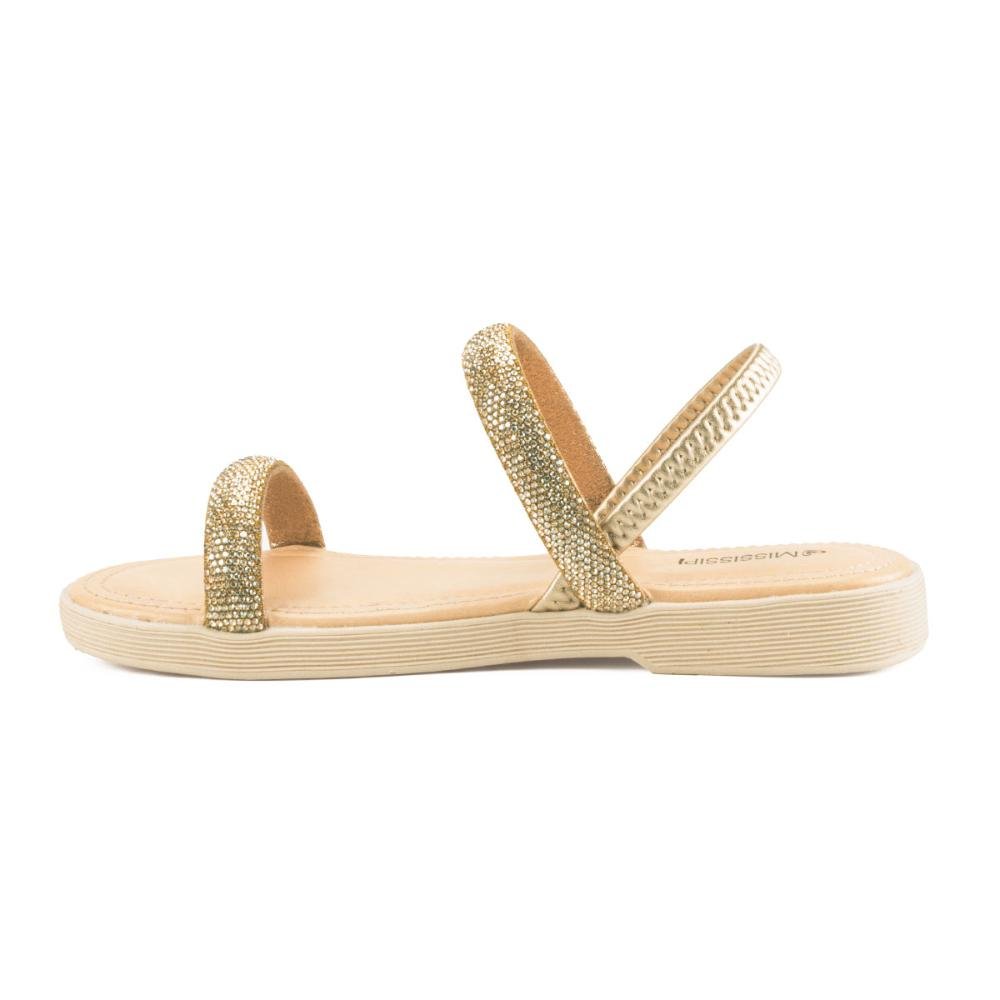 Sandália Mississipi Flatform Metalizada MC462 Dourado 3