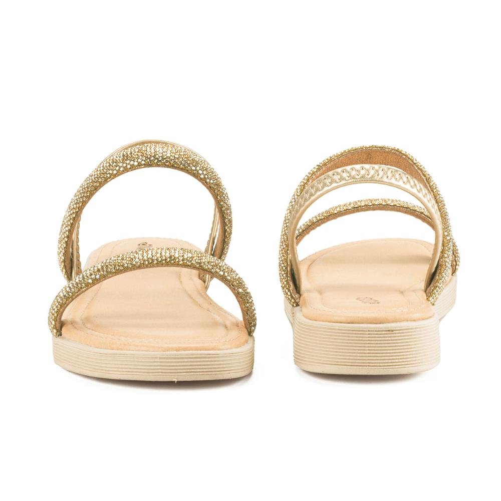 Sandália Mississipi Flatform Metalizada MC462 Dourado 4