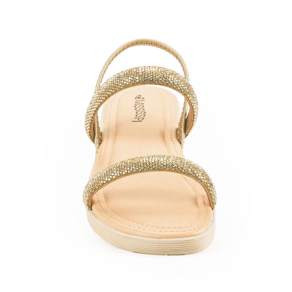 Sandália Mississipi Flatform Metalizada MC462 Dourado 6