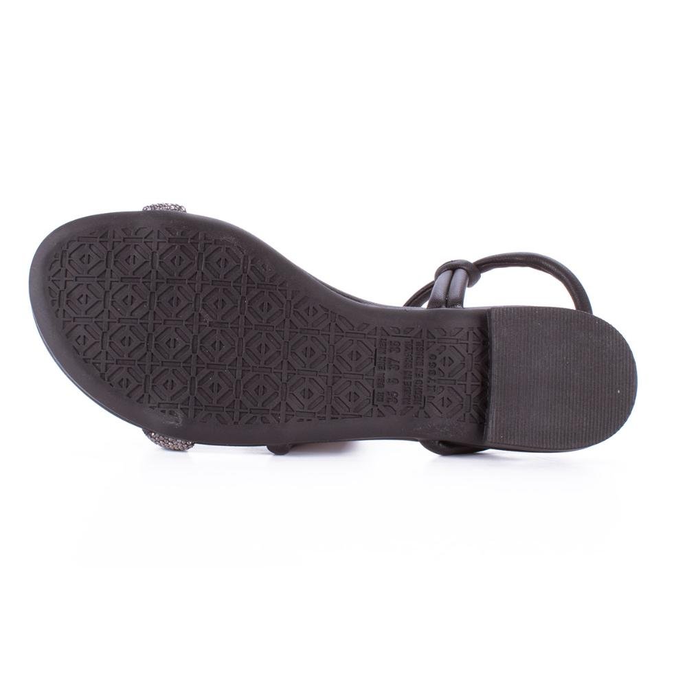 Sandália Mississipi Rasteira Metalizada MC441 Preto 4