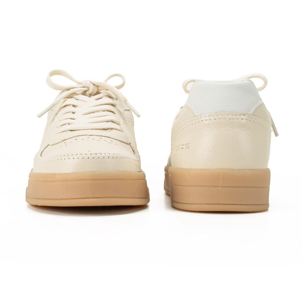 Tênis Kolosh Masculino Casual Em Couro H3446 Bege 3