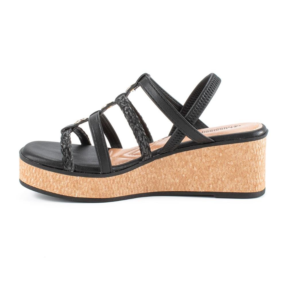 Sandália Mississipi Anabela MC382 Preto 3