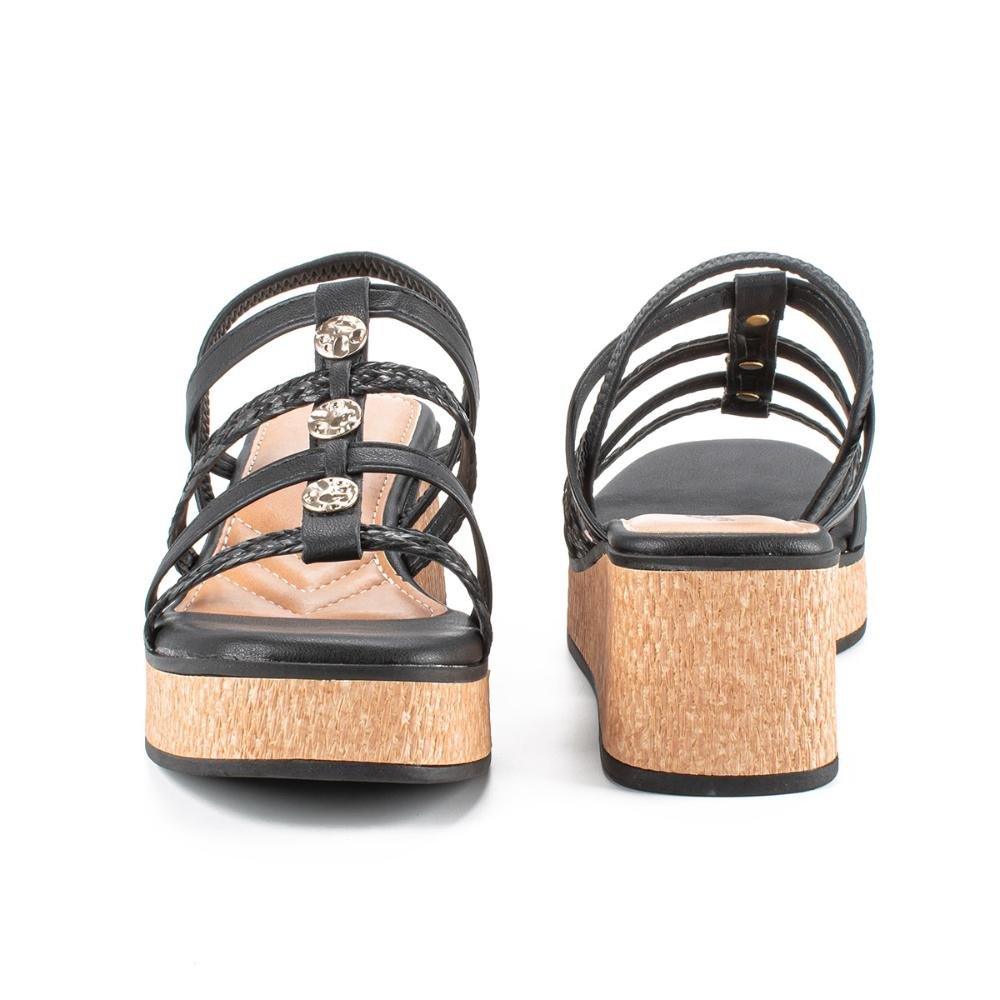 Sandália Mississipi Anabela MC382 Preto 4