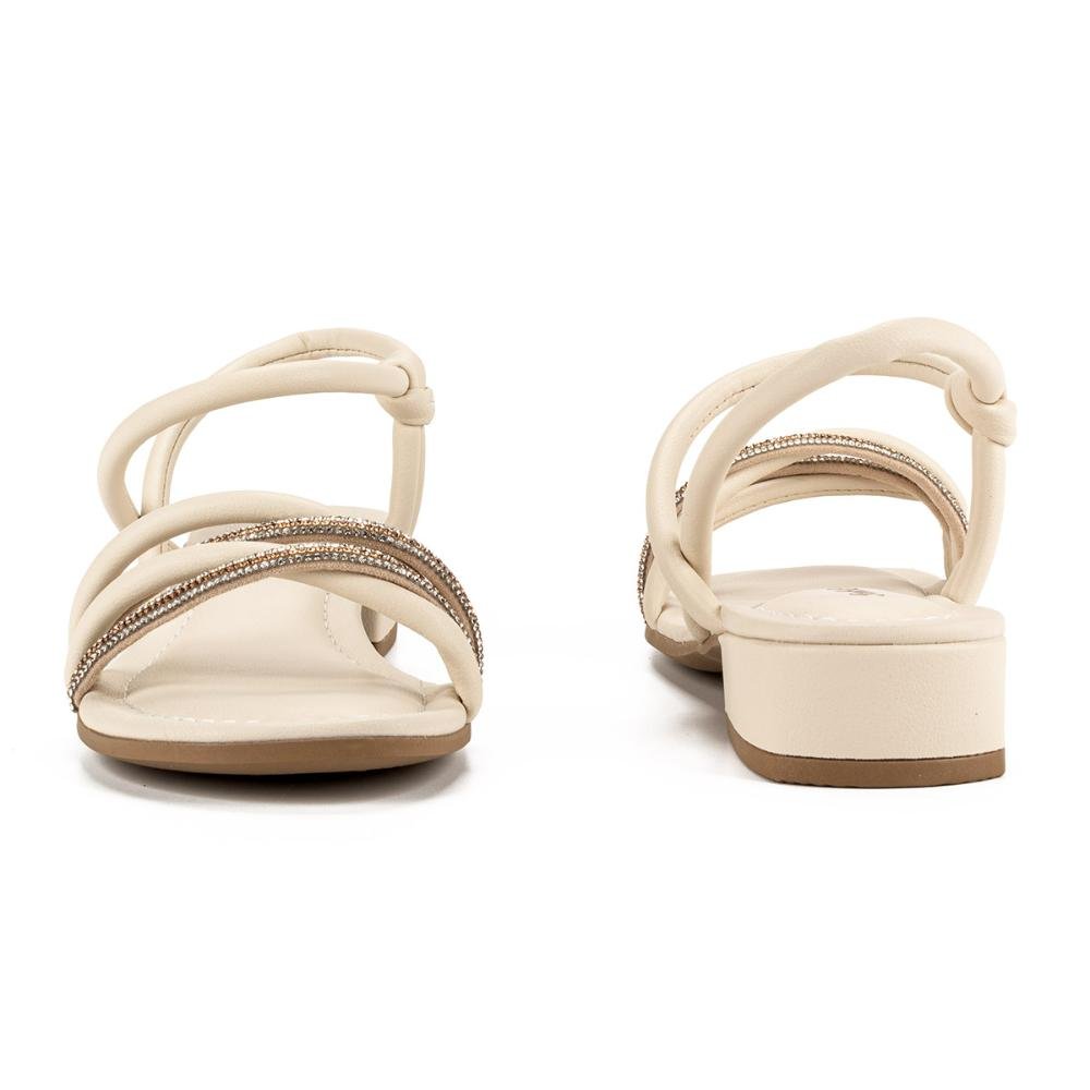 Sandália Pink Cats Infantil de Salto Bloco V4831 Off White 3