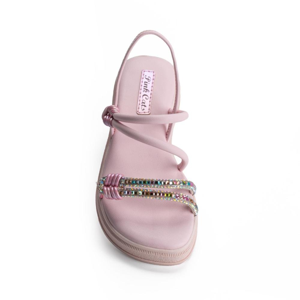 Sandália Pink Cats Infantil Flatform V4921 Rosa 5