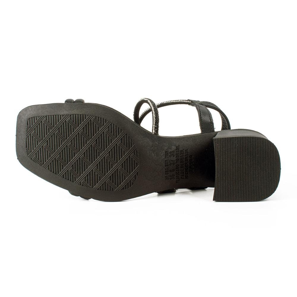 Sandália Dakota de Salto Bloco Y7502 Preto 4