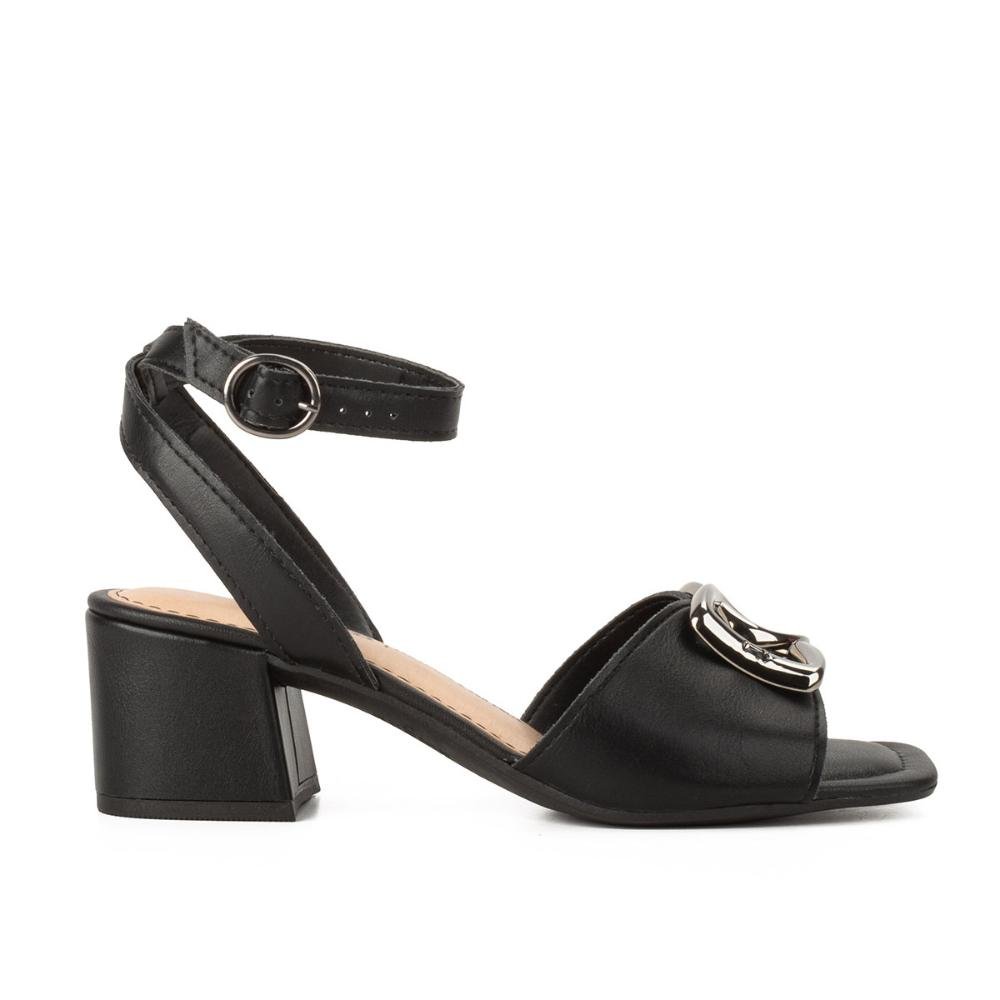 Sandália Dakota de Salto Bloco Y8214 Preto 1