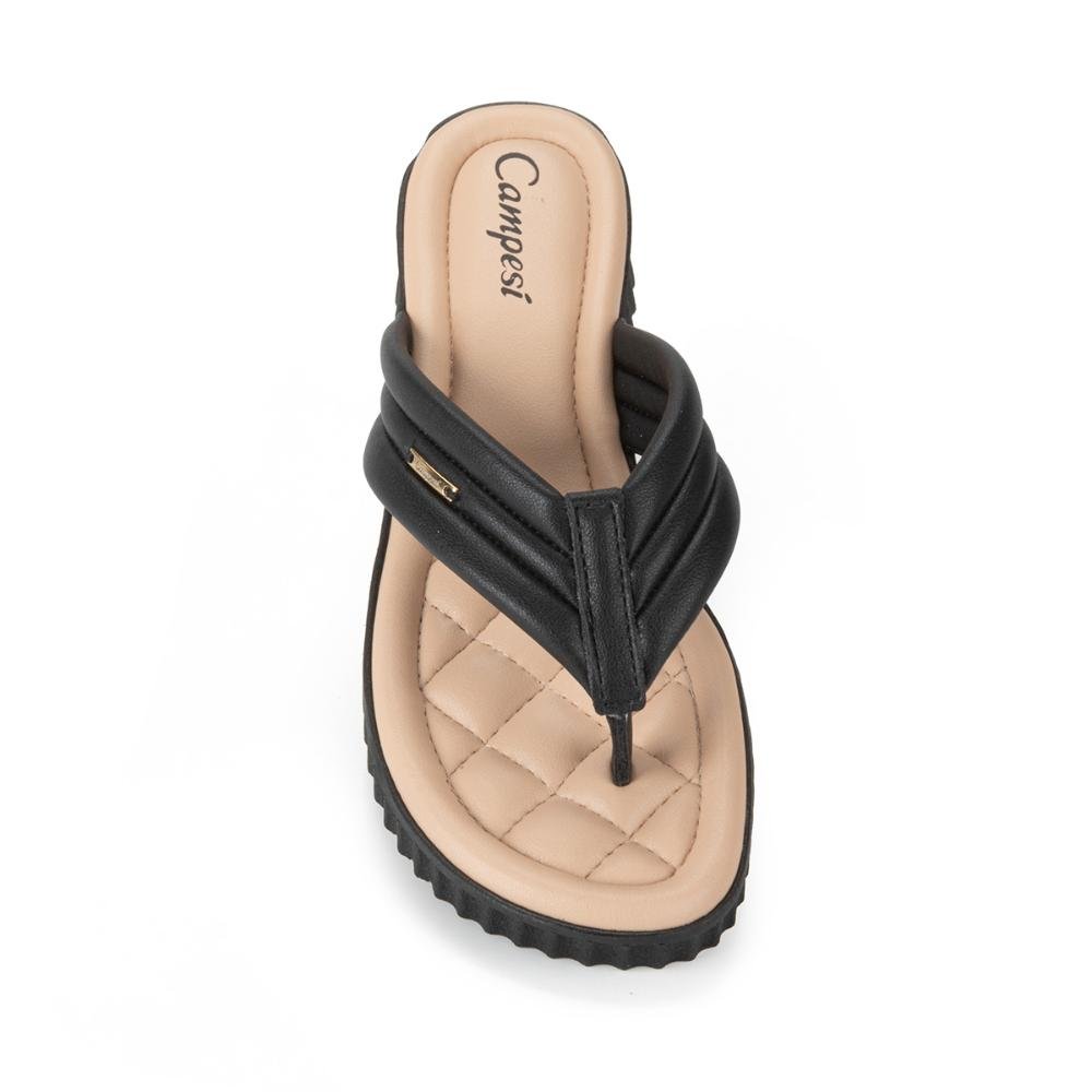 Chinelo Campesí Flatform CP661 Preto 6