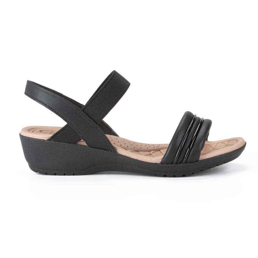 Sandália Campesí Anabela CP592 Preto 2