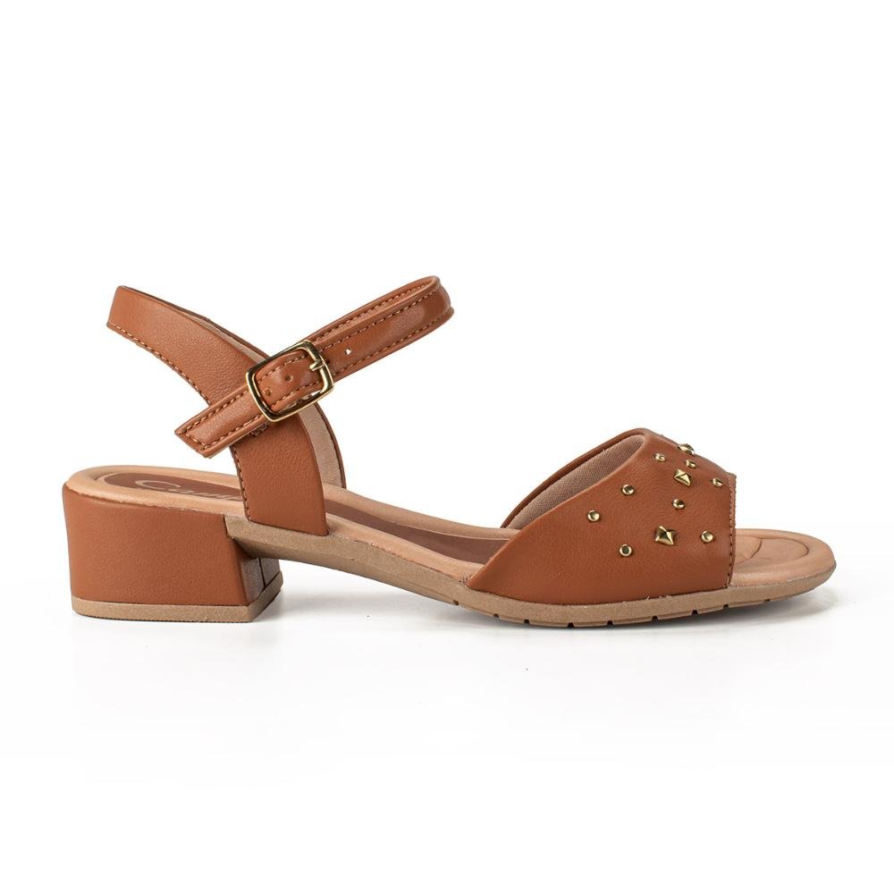 Sandália Campesí de Salto Bloco CP651 Marrom 3