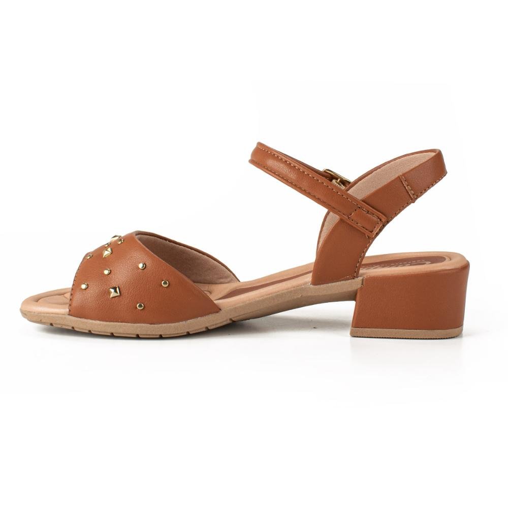 Sandália Campesí de Salto Bloco CP651 Marrom 4