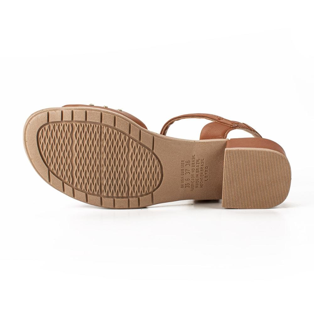 Sandália Campesí de Salto Bloco CP651 Marrom 5