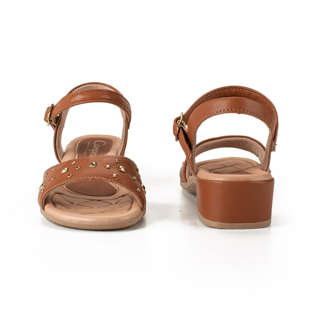Sandália Campesí de Salto Bloco CP651 Marrom 6