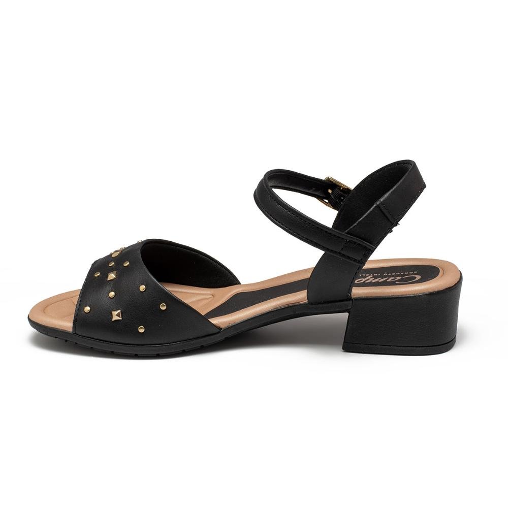 Sandália Campesí de Salto Bloco CP651 Preto 4